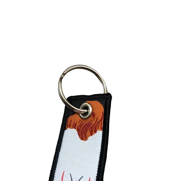 Stephen King's IT Pennywise The Clown Horror Movie Nylon Embroidered Keychain - Picture 2 of 3